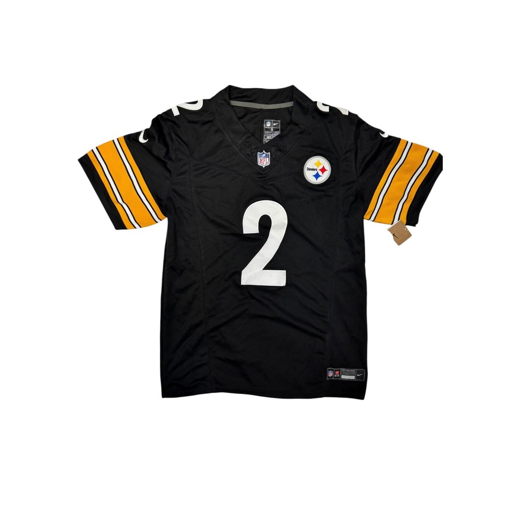 Nike Justin Fields #2 Pittsburgh Steelers NFL Dri-FIT Jersey Mens Small Black
